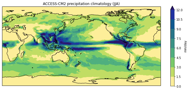 Precipitation climatology